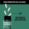Spirulina Orgánica 100 Natural Espirulina Tecnología Cápsulas Veganas Capsulas Vitaminas