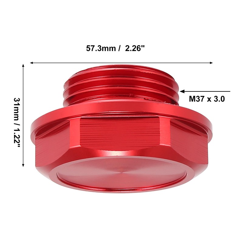 Red Gas Engine Fuel Cap Aluminum Alloy for Toyota TRD