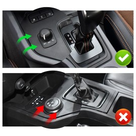 YANER Seitliche Aufbewahrungsbox fr Schaltkonsole, Getriebe-Organizer fr Ford Ranger 2015C2021, Innenzubeh?r, Schwarz, 2 Stck