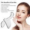 Landrain Gua Sha Stein Edelstahl, Gua Sha Schaber Faszien Tool