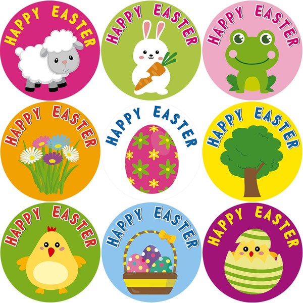 Easter Stickers for Kids 200PCS Per Roll for Teachers Party Decorations