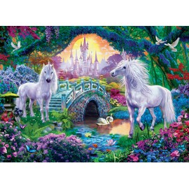 EuroGraphics (EURHR Unicorn Fairy Land 500Piece Puzzle 500Piece Jigsaw Puzzle