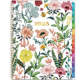2025 Planner – Weekly ＆ Monthly Planner 2025, Jan. 2025 – Dec. 2025, 8.5" x 11" with Colorful Tabs, Flexible Cover, Thick Paper, Twin-Wire Binding, Back Pocket, To-Do ＆ Notes