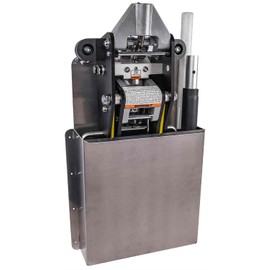 JEGS Floor Jack Holder | 24” High x 15” Wide x 5-1/4” Deep | Wall Mount | Keeps 1-1/2 or 2-Ton Floor Jack Secure While In Transport | Silver Alodine Aluminum