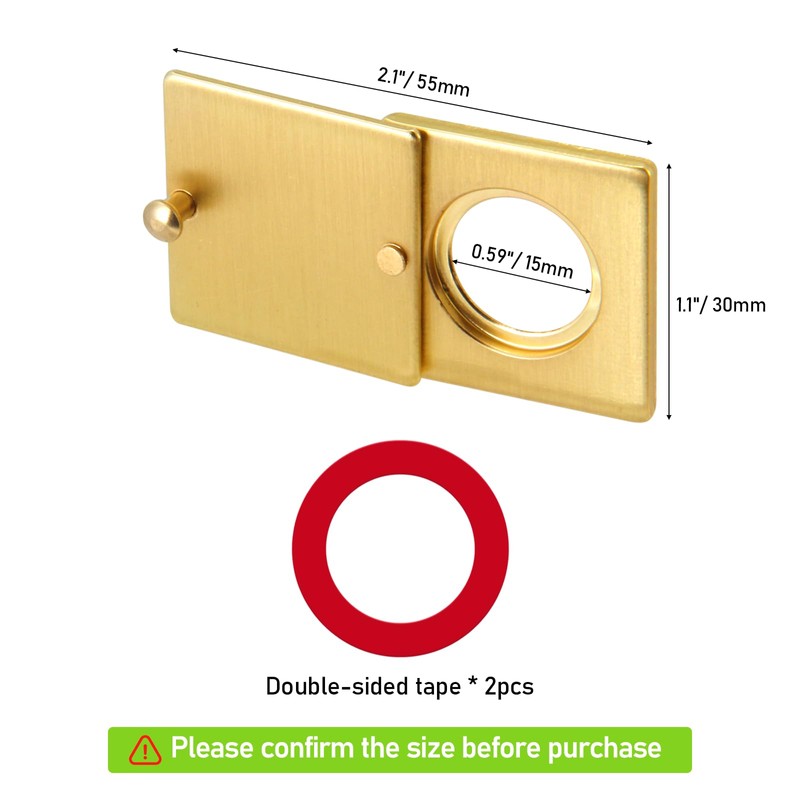 Peephole Security Cap Set, Home Door Viewer Cover with Self-Adhesive