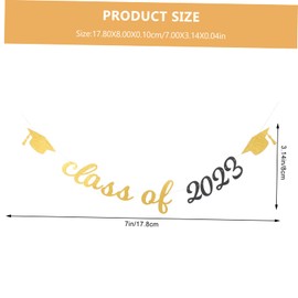 Zerodeko 1 set Graduation Party Hanging Banner Decor Vibrant Background Decoration for Graduation Celebrations Lively Design for School Events and Parties