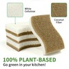 KICKLEEN 9 Pack Biodegradable Natural Kitchen Sponge - Compostable Cellulose