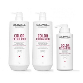 Goldwell Dualsenses Color Extra Rich Big Bottle Trio Bundle
