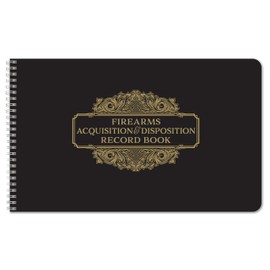 BookFactory Extra Large FFL Firearms Acquisition and Disposition A&D Gun Log Book (2 Page Spread) ATF Gun LogBook/Record Book 1,050 Entries, Wire-O, (LOG-150-XLCW-T35(GunLog))-GX