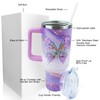 PERRIFIC 40 oz Tumbler with Handle and Straw Lid Leak