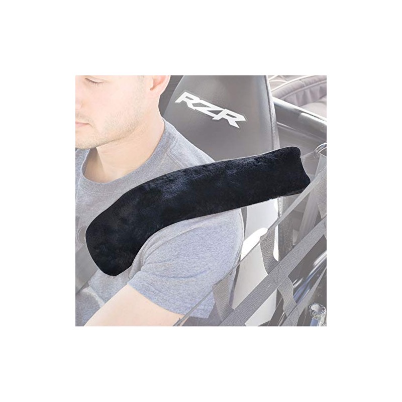Tusk UTV Seat Belt Sleeves 14" Black For POLARIS RZR