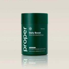 The Greens Daily Boost Superfood Powder - With Organic Wheatgrass, Spirulina, Chlorella, Probiotics - Apple Flavor