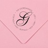 Custom Self Inking Address Stamp with Monogram - Style 195