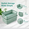 3 Pack Plastic Storage Baskets