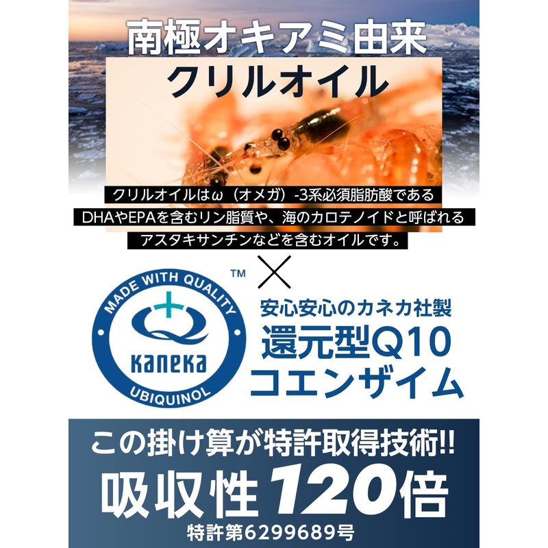 修意 還元型 コエンザイムQ10 (120粒 / 30日分×2箱) カネカ社製 (睡眠サポート/エネルギー生産/肌の調子) 高吸収 国内生産