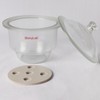 stonylab Glass Desiccator, Lab Desiccator with Knob Cover and Porcelain