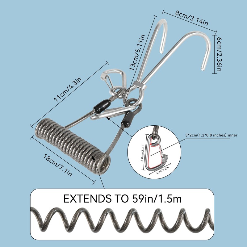 EEBBL Diving Reef Hook, Scuba Diving Reef Hook, 316 Stainless