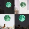 ALINKER Glow Moon Wall Stickers Luminous Stickers Moon Glow in