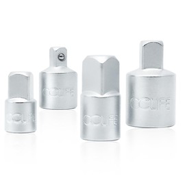 CCLIFE Socket Adapter Set 4-Piece Socket Adapter for Ratchets 1/2 Inch to 3/8 Inch 3/8 Inch to 1/2 Inch 3/8 Inch to 1/4 Inch 1/4 Inch to 3/8 Inch for Ratchets, Sockets