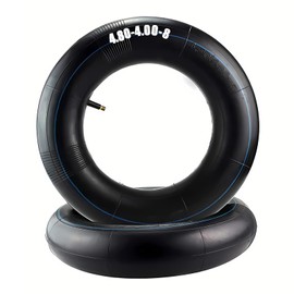 4.80/4.00-8" Replacement Tire Inner Tubes For Hand Trucks,Lawn Mowers,Wheelbarrows,Carts, Trailers,and More,Heavy Duty Replacement Inner Tube with TR-13 Straight Valve Stem (2-Pack)