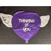 Thinking of You Heavenly Balloons - Heart Shaped Angel Wing