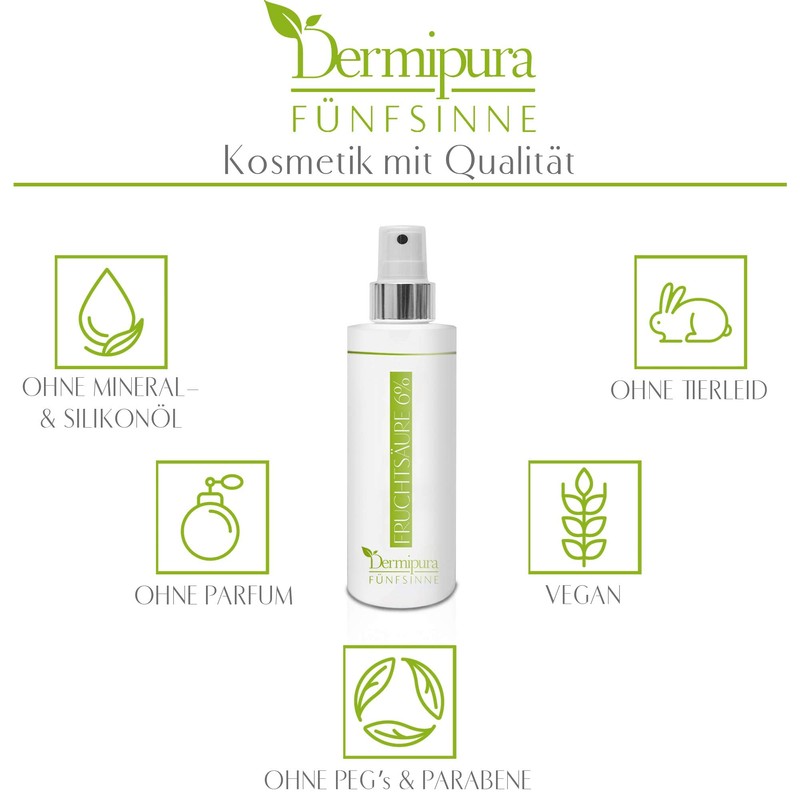 Fünfsinne Fruit Acid 6% AHA Fruit Acid Peeling with Glycolic