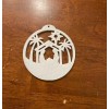 Homemade Christmas Nativity Scene 3.5" Round Ornament 3D Printed PLA