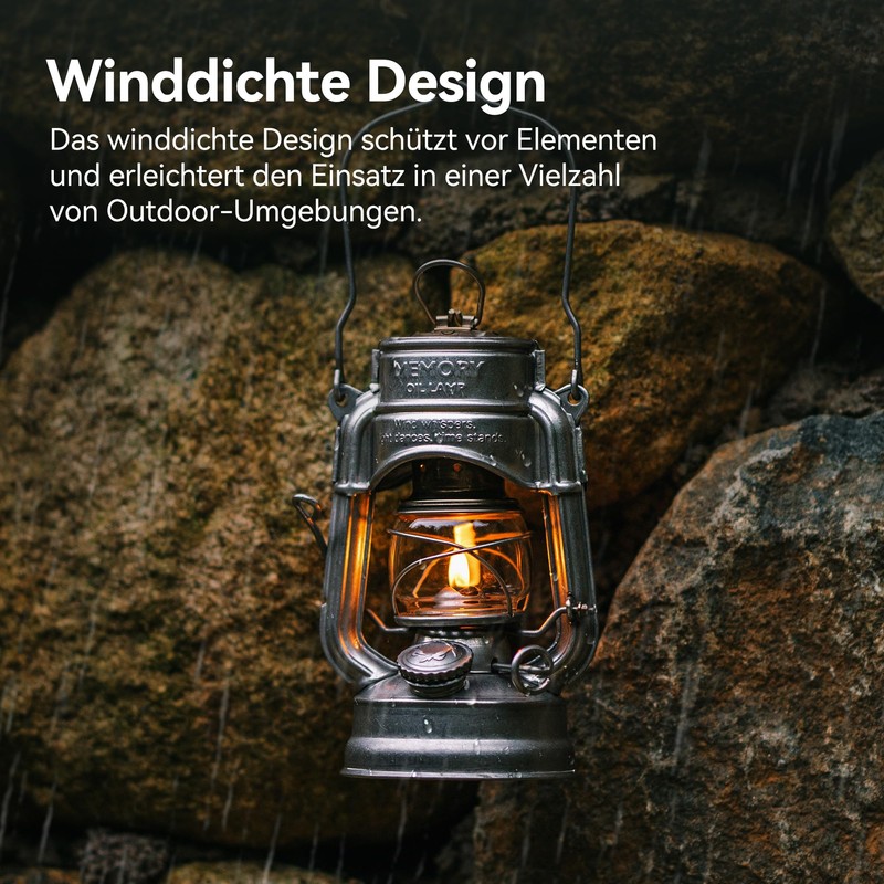 Thous Winds Retro Storm Lantern, Petroleum Lamp Outdoor (Storm Version),