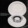 Smart Ring Silver IP68 Waterproof Pedometer Sleep Fitness Monitoring Remote