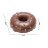 Karlie Doggy Donut Dog Toy, Latex, Brown, 12 x 12