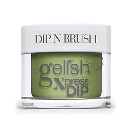 Gelish Powder Dip Nail Powder Spring Collection Pure Beauty (Leaf It All Behind), Green Nail Dip Powder, Vibrant Color, Professional Quality, High Shine, Chip-Resistant 1.5 ounce.