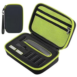 Estuche de Almacenamiento para Philips OneBlade QP2520, QP2570, QP2590, Funda Portátil EVA Rígida de Viaje, Bolsa para Afeitadora Eléctrica,Transporte Protectora para Recortador Cara/Cabello 3 en1