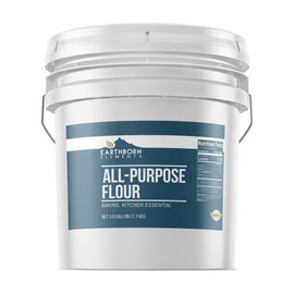 Earthborn Elements All-Purpose Flour, 3.5 Gallon Bucket, Bulk Size, Kitchen Essential, Baking & Cooking