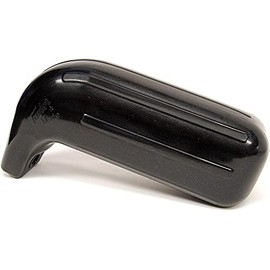 Taylor Made Low Freeboard Boat Fender 5" x 14", Heavy-Duty Vinyl, Football Needle Inflation Valve, Metallic Black - 2020108233