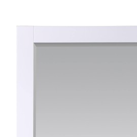 Altair Design Maribella 28" Rectangular Bathroom Wood Framed Wall Mirror in Gray