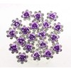 20 PCS Bridal Wedding Rhinestone Rose Flower U-shaped Hair Pins