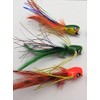 Fly Fishing "JAZZY POPPERS" Selection, set of 6 Flies size