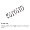 METALLIXITY Compression Spring 0.3x3mm OD 10mm Free Height 10pcs 304