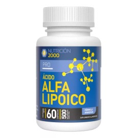 Nutrisuppz Ácido Alfa Lipoico - 60 Cápsulas Nutrición 2000 Sabor Sin Sabor