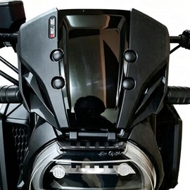 Motorcycle Windshield Front Screen Wind Deflectors Protector Flyscreen Windscreen Compatible with H-onda CB650R CB 650 R CB-650-R 2019 2020 2021 2022 2023 (Black)