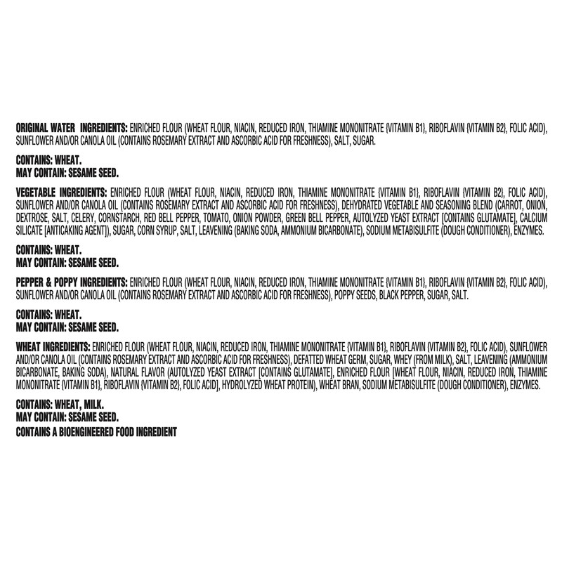 Nabisco Entertainment Crackers Variety Pack, Original Water, Vegetable, Pepper &