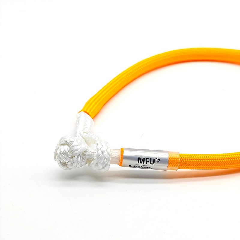 Mini Soft Shackle 6mm*15'' Pink、Blue、Orange with Nylon Sleeve Replace Metal