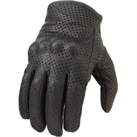 Z1R 270 Leather Perforated Gloves Md Black 3301-2601