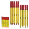 ZOFAX Felto Felt Tip Colouring Pens, RED, Fine Point, Pack
