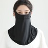 [Gihoe Gongjakso] Face and Neck Sunshade for Golf, Exercise, and Outdoor Activities Sunshade Mask Gray 3ea