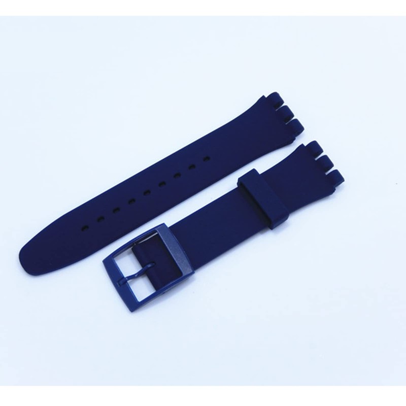 Lijinlan Replacement Silicone Band for Swatch 17mm 19mm 20mm, Waterproof