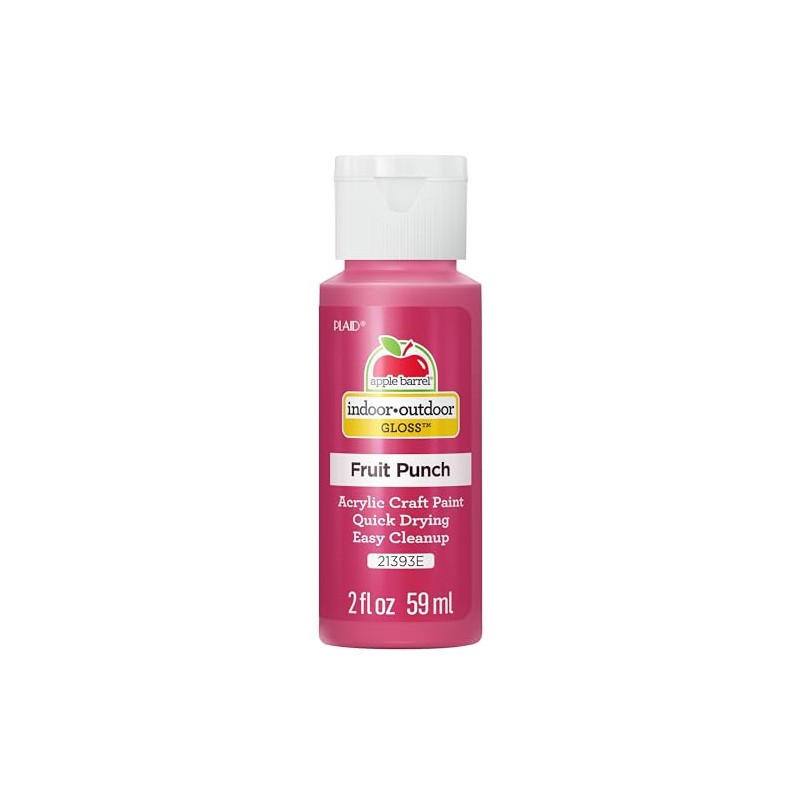 Apple Barrel Pintura acrílica con acabado brillante, 2 oz., Ponche