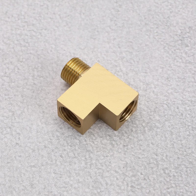 ECSiNG Angle Adapter M10x1 T-Distributor Oil Pressure Sensor Tee Connecter