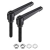 sourcing map 2pcs Lever Adjustable Handles M8 x 40mm Metric