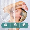 AmazerBath Heavy Duty Stall Shower Curtain Liner 12 Gauge, 36